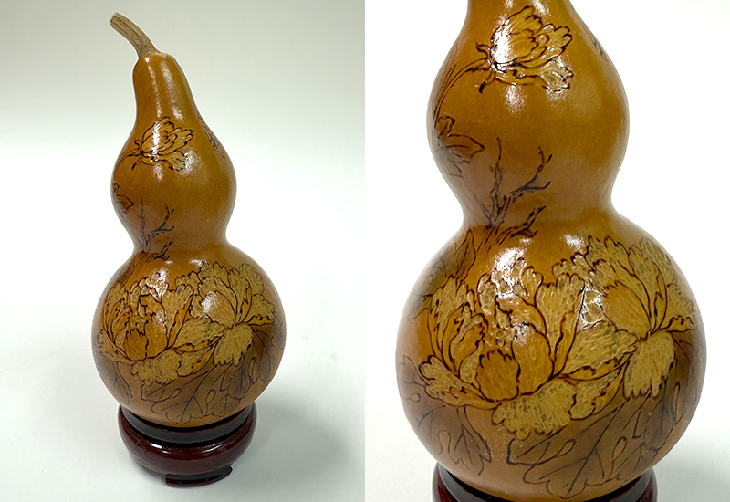 龔一舫 彫烙小葫蘆